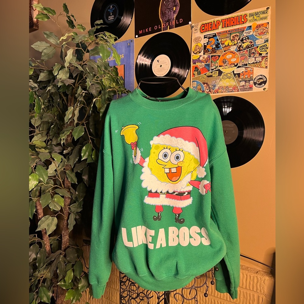 Vintage nickelodeon SpongeBob pull over